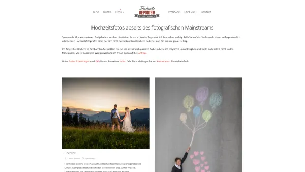 Website Screenshot: Hochzeitsreporter - Hochzeitsreporter » - Date: 2023-06-22 15:15:56