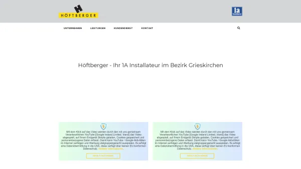 Website Screenshot: Höftberger GesmbH & Co KG - Home - Höftberger | sinnvoll heizen - sinnlich baden - Date: 2023-06-22 15:13:58