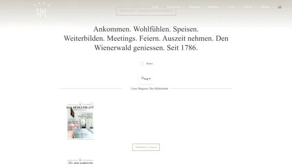 Website Screenshot: Hotel Restaurant Höldrichsmühle**** - Hotel Restaurant in Wien-Umgebung - Höldrichsmühle Hotel / Restaurant, Hinterbrühl / Mödling - Date: 2023-06-15 16:02:34