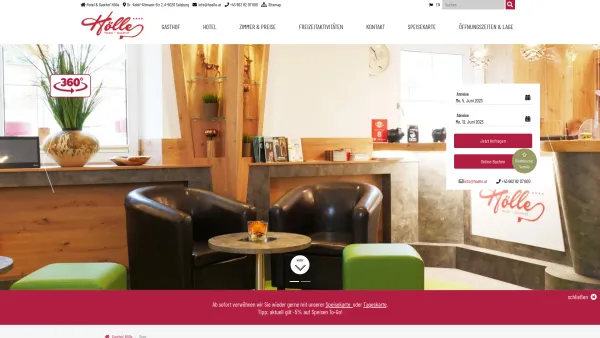 Website Screenshot: Austria Classic Hotel Hölle **** - Hotel & Gasthof Hölle in Salzburg | 4* in Hotel und Restaurant - Date: 2023-06-15 16:02:34