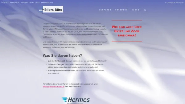 Website Screenshot: Höllers Büro für IT Dienstleistungen - IT Lösungen für Sie von Uns - Date: 2023-06-15 16:02:34