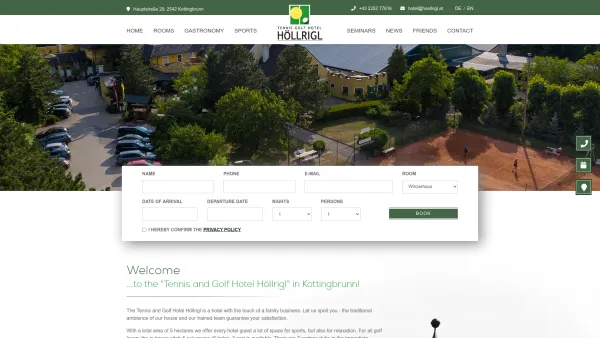 Website Screenshot: Tennis Golf Hotel Höllrigl - Sporthotel Höllrigl - Date: 2023-06-22 15:12:24