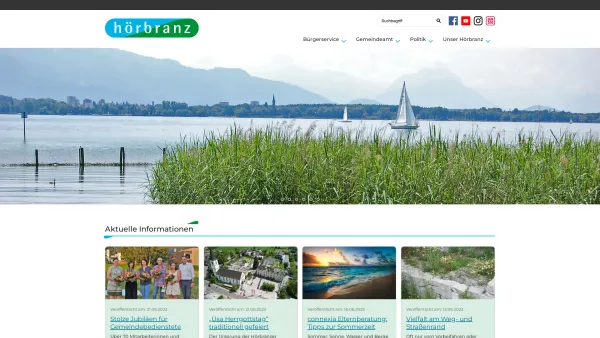 Website Screenshot: Gemeindeamt Hörbranz RiS-Kommunal - Marktgemeinde Hörbranz - Startseite - Date: 2023-06-22 15:12:24