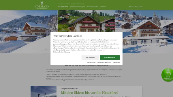 Website Screenshot: Ferienwohnungen Thomas Hörmann & Sabine Fritz - Ferienwohnung Hörmann - Date: 2023-06-15 16:02:34