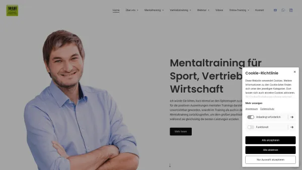 Website Screenshot: Hörndler Consulting e.U. - Mentaltraining für Sport, Vertrieb & Wirtschaft | Mentaltraining und Vertriebstraining / Hörndler Consulting e.U - Date: 2023-06-15 16:02:34