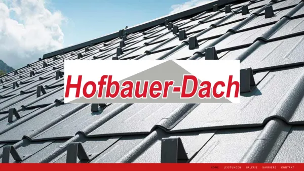 Website Screenshot: Hofbauer Rene Dach & Wandmontagen - Spenglerarbeiten - Hofbauer Dach, Dachsanierung, Prefa - Date: 2023-06-14 10:40:35