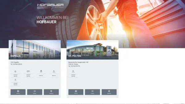 Website Screenshot: Autohaus Hofbauer Under Construction - HOFBAUER - Date: 2023-06-22 15:12:24