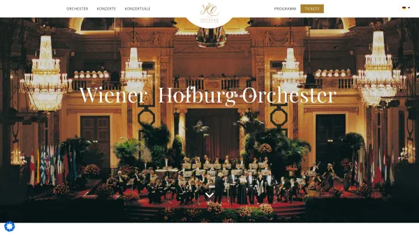 Website Screenshot: Wiener Hofburg Orchester - Klassische Konzerte in Wien | Wiener Hofburg Orchester - Date: 2023-06-14 10:40:35