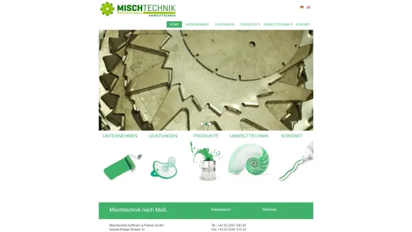 Website Screenshot: Mischtechnik Hoffmann & Partner KG - Home : Mischtechnik - Date: 2023-06-22 15:12:24
