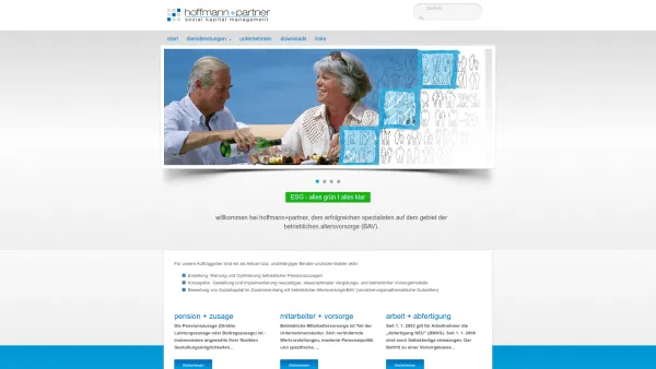 Website Screenshot: Hoffmann & Partner Sozialkapital und Investmentberatung GmbH - Hoffmann und Partner | sozial kapital management - Date: 2023-06-14 10:37:10