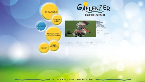 Website Screenshot: Gaflenzer Bauernladen Hofheuriger - Herzlich Willkommen - Gaflenzer Hofheuriger, Franz Aschauer - Date: 2023-06-22 15:12:24