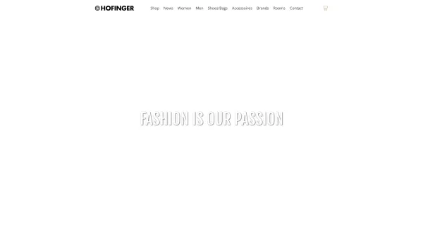 Website Screenshot: Hofinger KG - Hofinger Fashion - Hofinger Mode in St. Johann in Tirol - Home - Date: 2023-06-14 10:40:37