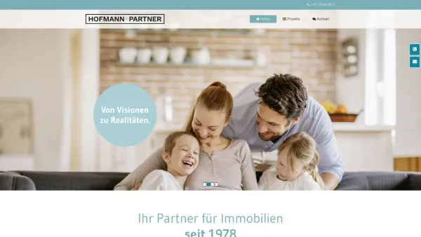 Website Screenshot: HOFMANN + PARTNER - Ihr Partner für Immobilien in Linz - Date: 2023-06-22 15:12:24