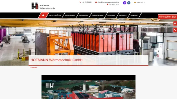 Website Screenshot: Hofmann-Wärmetechnik GmbH - HOFMANN Wärmetechnik GmbH - Date: 2023-06-22 15:12:24