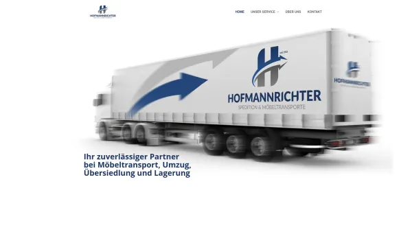 Website Screenshot: Norbert www.hofmannrichter.at - Spedition & Möbeltransporte › Hofmannrichter - Date: 2023-06-22 15:13:58