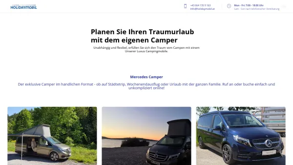Website Screenshot: Holidaymobil Pekarek - holidaymobil.at - Date: 2023-06-22 15:13:58