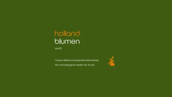 Website Screenshot: Holland Blumen GmbH - holland blumen mark - Date: 2023-06-14 10:40:38