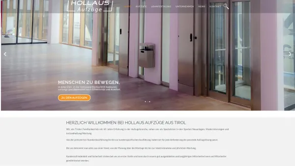 Website Screenshot: Hollaus-Aufzüge-Maschinenbau Index of - ? Aufzug Österreich ? Tirol - Hollaus Aufzüge Maschinenbau Ges. m. b. H. - Date: 2023-06-15 16:02:34