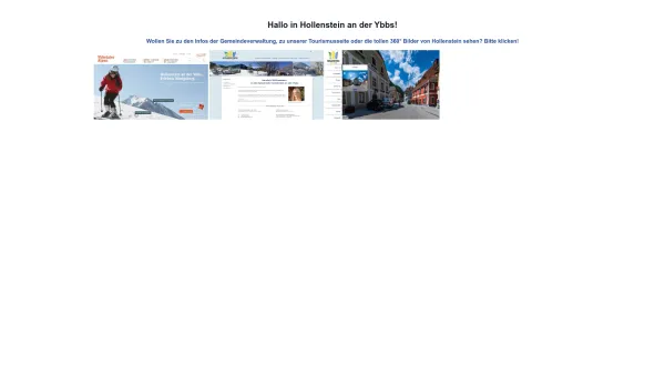 Website Screenshot: Gemeinde Hollenstein a d Hollenstean der Ybbs - Hallo in Hollenstein an der Ybbs - Date: 2023-06-22 15:13:58
