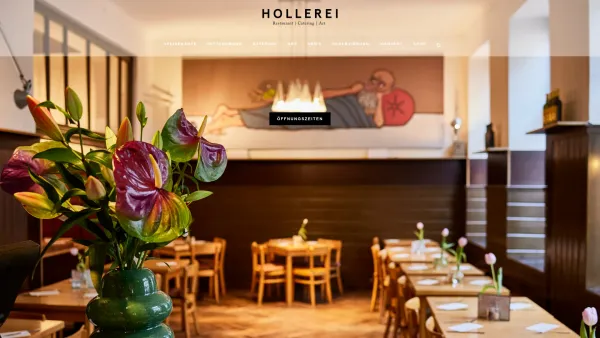 Website Screenshot: Hollerei vegetarisch. Restaurant Cafe Bar Catering. - HOLLEREI | Restaurant und Gallerie - Date: 2023-06-22 15:13:58