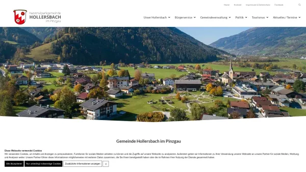Website Screenshot: Gemeindeamt Hollersbach im Fremdenverkehrsverband Hollersbach Gemütliches Dorf Pinzgau - Nationalparkgemeinde Hollersbach - Gemeindeamt - Date: 2023-06-22 15:13:58
