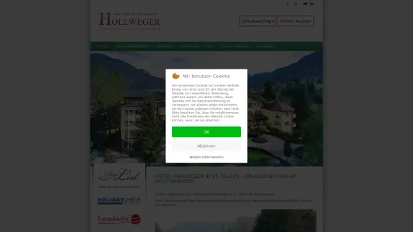 Website Screenshot: Hotel Hollweger - Hotel Wolfgangsee Hotel Hollweger Ihr Hotel am Wolfgangsee - Date: 2023-06-14 10:40:38