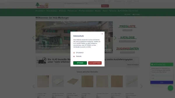 Website Screenshot: Holz-Marberger GmbH - Willkommen bei Holz-Marberger - Date: 2023-06-14 10:40:38