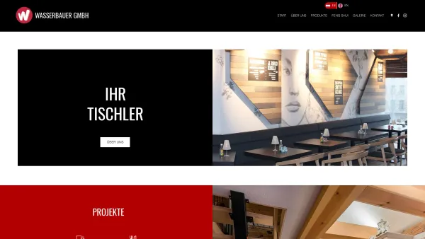 Website Screenshot: Wohnstudio Gerald Wasserbauer Ihr persönlicher Tischlermeister und Designer Wir machen Wohnträume wahr! - Tischler | Wasserbauer GmbH | Steiermark - Date: 2023-06-22 15:12:28