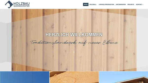 Website Screenshot: Alfred Ganneshofer GmbH Zimmerei-Holzbau-Leimbau-Fertighaus - HOME | Alfred Ganneshofer GmbH - Date: 2023-06-22 15:12:28
