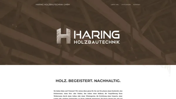 Website Screenshot: Haring Holzbautechnik GmbH - Holzbautechnik Haring - Date: 2023-06-14 10:40:38