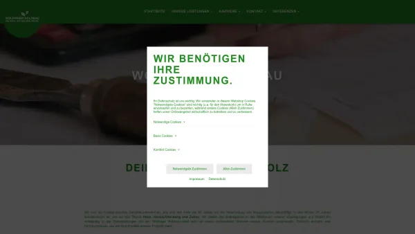 Website Screenshot: Wolfinger Holzbau GmbH - Startseite - Wolfinger Holzbau GmbH - Date: 2023-06-26 10:26:24