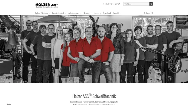 Website Screenshot: Holzer Austria Schweiß Service - Holzer ASS Schweißtechnik - Holzer ASS - Schweißtechnik - Date: 2023-06-26 10:26:24