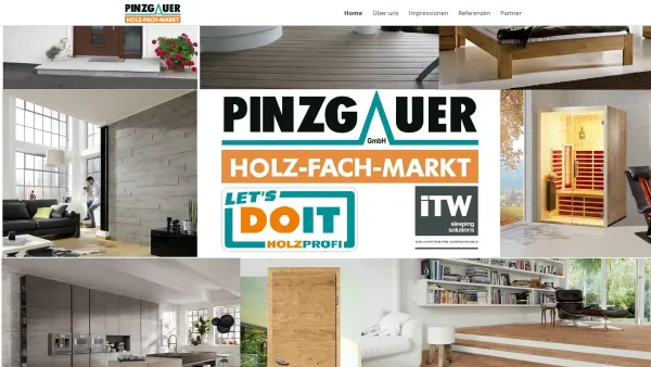 Website Screenshot: PINZGAUER HOLZFACHMARKT GESELLSCHAFT www.holzfachmarkt.at - Pinzgauer Holzfachmarkt GmbH - Böden, Betten, Gartenmöbel - 5730 Mittersill - Date: 2023-06-22 15:12:28