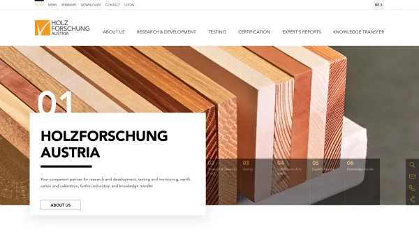 Website Screenshot: Holzforschung Austria - Holzforschung Austria - Date: 2023-06-22 15:12:28