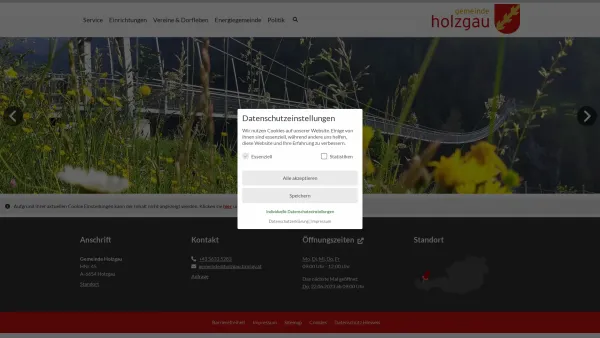 Website Screenshot: Gemeindeamt Holzgau RiS-Kommunal - Holzgau - Startseite - Date: 2023-06-22 15:12:28