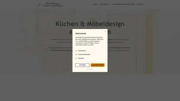 Website Screenshot: Holz Hamonie - Voak Andreas Küchen & Möbeldesign | Voak Andreas - Küchen & Möbeldesign - Date: 2023-06-15 16:02:34