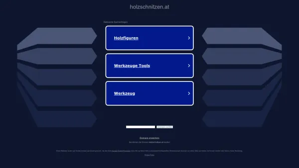 Website Screenshot: Holzschnitzerei Glössner - holzschnitzen.at - Diese Website steht zum Verkauf! - Informationen zum Thema holzschnitzen. - Date: 2023-06-15 16:02:34