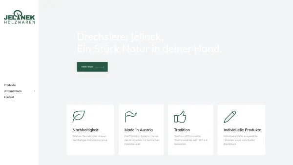 Website Screenshot: Ulfried Jelinek - Jelinek Holzwaren – Holzwaren und Drechslerei in Purgstall - Date: 2023-06-22 15:17:09