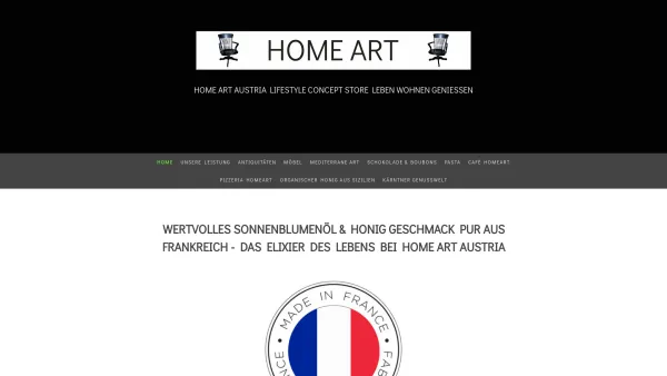 Website Screenshot: Home Art
9020 Klagenfurt Salzburg 
Telefon 06801166688 - HOME ART AUSTRIA LIFESTYLE CONCEPT STORE LEBEN WOHNEN GENIESSEN - Home Art Austria - Date: 2023-06-14 10:46:43