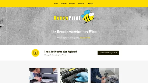 Website Screenshot: HoneyPrint e.U. - Ihr zuverlässiger Druckerservice aus Wien | HoneyPrint - Date: 2023-06-15 16:02:34
