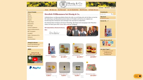 Website Screenshot: Honig & Co ImkereiMeisterBetrieb Ing. Verena Hagelkruys - Honig & Co ImkereiMeisterBetrieb Ing. Verena Hagelkruys - Date: 2023-06-22 15:21:21