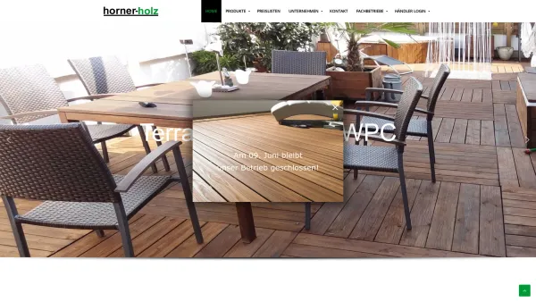 Website Screenshot: Horner GmbH - Home - Date: 2023-06-14 10:40:41
