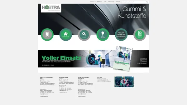 Website Screenshot: Hostra Gummi u Kunststoffe GmbH - HOSTRA: HOSTRA - Date: 2023-06-14 10:40:41