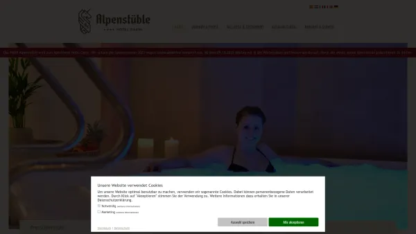 Website Screenshot: Herzlich**** Hotel Alpenstüble - Hotel Alpenstüble in Mittelberg im Kleinwalsertal - Date: 2023-06-22 15:12:32