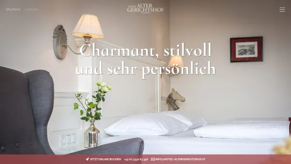 Website Screenshot: Hotel Alter Gerichtshof - Hotel Alter Gerichtshof in Hartberg - Steiermark, Österreich - Date: 2023-06-22 15:12:32