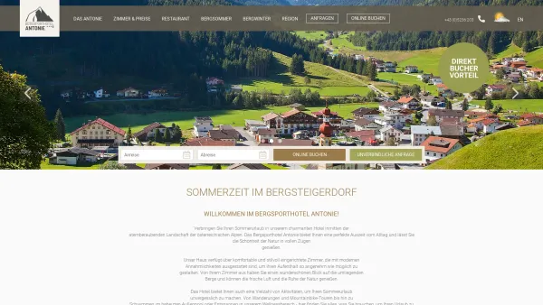 Website Screenshot: Hotel Antonie Fam. Denifle & Fam. Oberegelsbacher - Startseite : Hotel Antonie - Date: 2023-06-22 15:12:32
