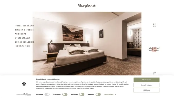 Website Screenshot: Hotel Bergland*** - Bergland: Das Hotel St. Leonhard / Plangeross, Pitztal - Date: 2023-06-22 15:12:32