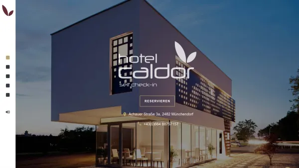 Website Screenshot: Hotel Caldor self check in - hotel caldor - self check-in - Date: 2023-06-22 15:12:32