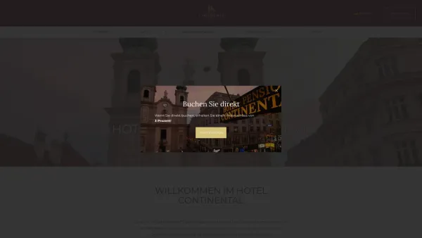 Website Screenshot: Hotel Pension Continental - Hotel Pension Continental - Hotel Continental - Date: 2023-06-22 15:14:05