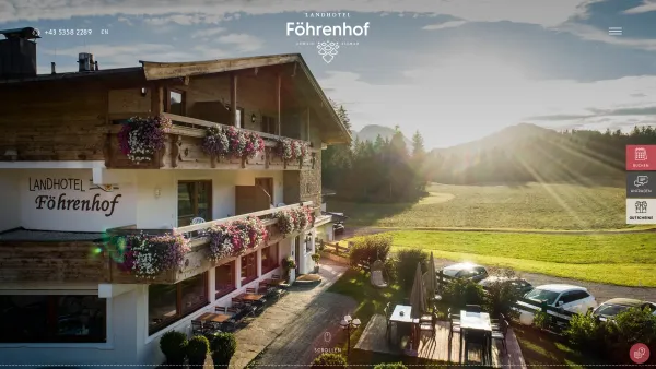 Website Screenshot: Landhotel-Gasthof Föhrenhof - Urlaub in Tirol | Landhotel Föhrenhof am Wilden Kaiser - Date: 2023-06-22 15:14:05